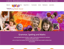 Tablet Screenshot of learningmadeeasier.com.au